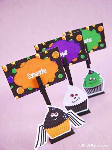 Fêtes | Party Printables: DIY Marque-Places d'Halloween avec des Printables