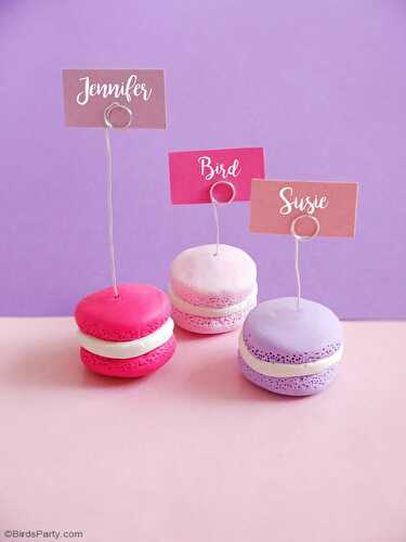 Fêtes | Party Printables: DIY Porte-Nom Macaron en Pâte Polymère