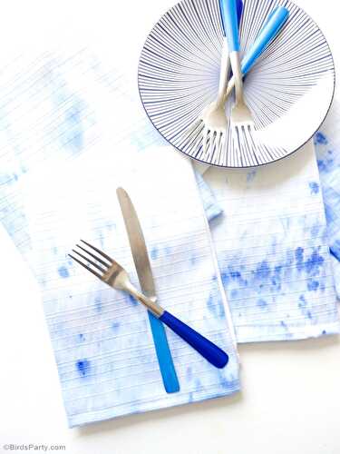 Fêtes | Party Printables: DIY Recyclé | Serviettes de Table Aquarelle