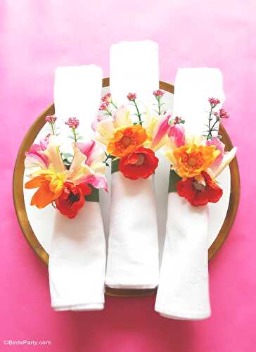 Fêtes | Party Printables: DIY Ronds de Serviette Floraux