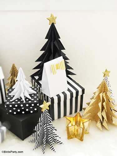 Fêtes | Party Printables: DIY Sapin de Noël Origami 