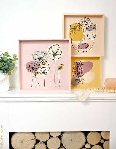 Fêtes | Party Printables: DIY Tableaux en Peinture Acrylique Modernes et Faciles