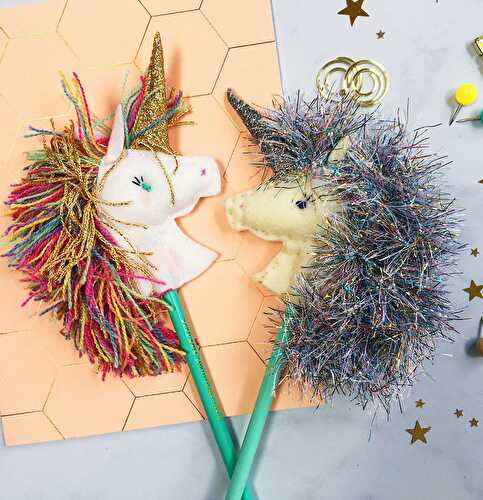 Fêtes | Party Printables: DIY Topper Licorne en Feutrine