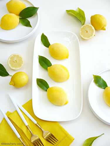 Fêtes | Party Printables:  Entremet Mousse Citron et Chocolat Blanc