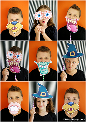 Fêtes | Party Printables: Halloween Printables Frebies pour Photo Booths