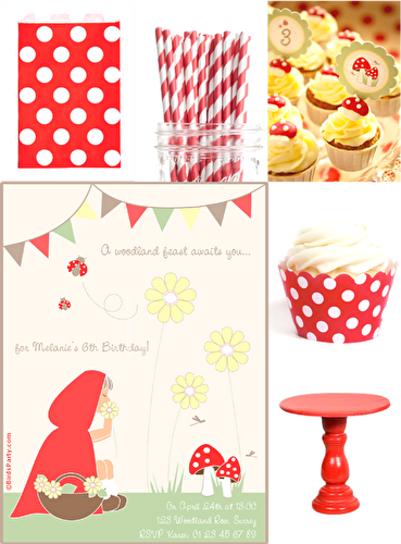 Fêtes | Party Printables:  Idées de fêtes d'anniversaire Petit Chaperon Rouge