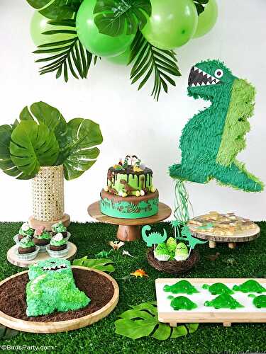 Fêtes | Party Printables: Idées DIY et Recettes Faciles de Fête d'Anniversaire Dinosaure