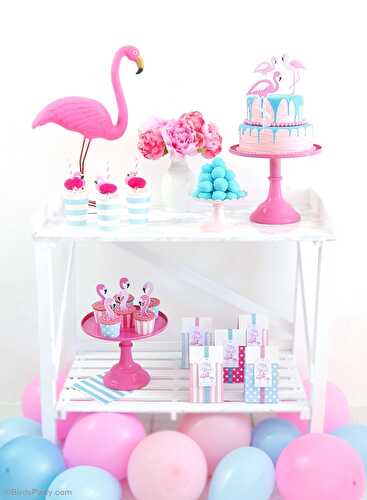 Fêtes | Party Printables: Idées Fête d'Anniversaire Flamant Rose 