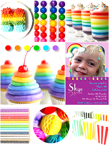 Fêtes | Party Printables: Idées Party Arc en Ciel