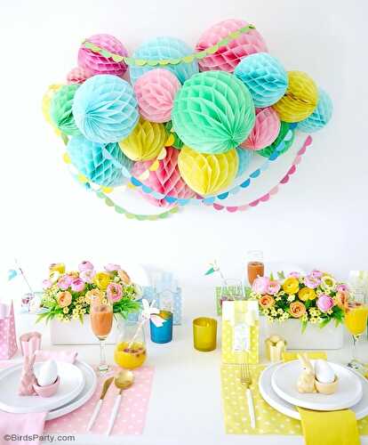 Fêtes | Party Printables: Ma Table de Brunch de Pâques En Couleurs Pastel