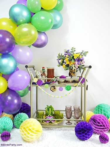 Fêtes | Party Printables: Mardi Gras Décorations DIY  + Recette Cocktail Bloody Mary Cadienne