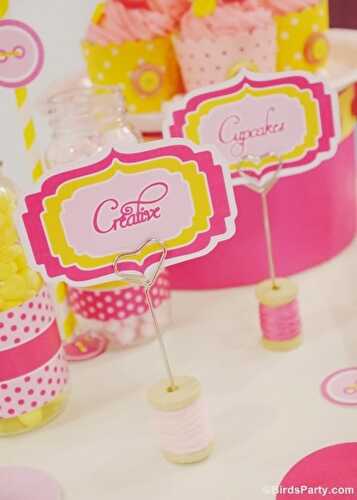 Fêtes | Party Printables: Marques-Places DIY avec des Bobines