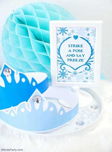 Fêtes | Party Printables: Photo Booth DIY pour Anniversaire Reine des Neiges