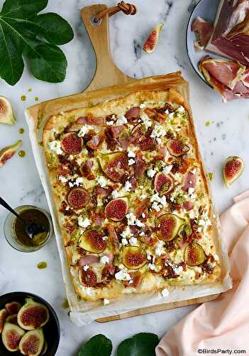 Fêtes | Party Printables: Pizza aux Figues, Jambon Sec Prosciutto et Fromage Feta