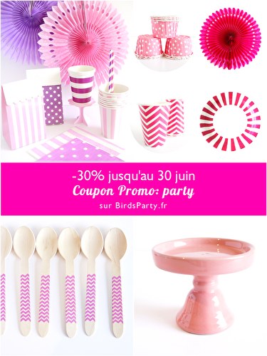 Fêtes | Party Printables: PROMO d'été - 30% sur tout le magasin BirdsParty.fr