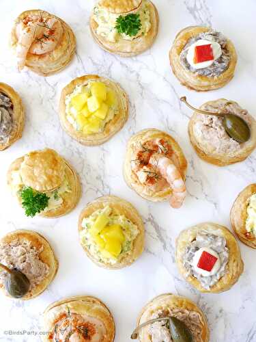 Fêtes | Party Printables: Recette Apéritif Salé: Vol-au-Vent Maison