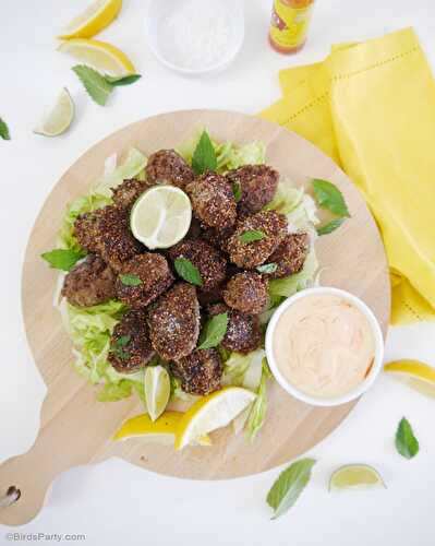 Fêtes | Party Printables: Recette Apéro Brésilienne | Croquettes Kibbe 