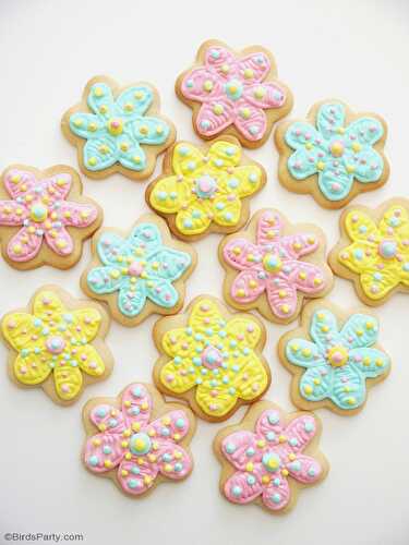 Fêtes | Party Printables: Recette: Biscuits en Fleurs Hyper Faciles