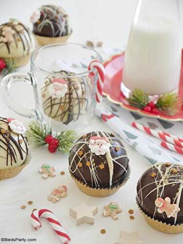 Fêtes | Party Printables: Recette Bombes de Chocolat Chaud de Noël