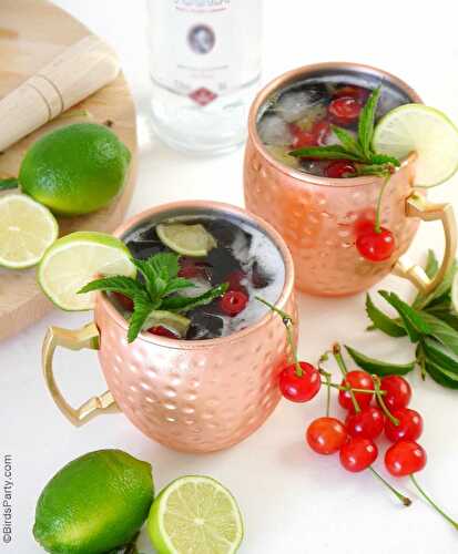 Fêtes | Party Printables: Recette Cocktail Moscow Mule aux Cerises