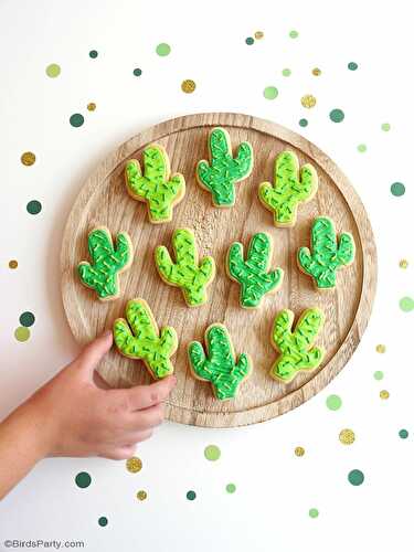 Fêtes | Party Printables: Recette Cookies Sablés au Format de Cactus