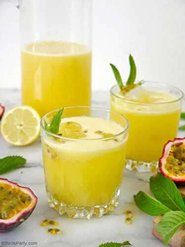 Fêtes | Party Printables: Recette de Limonade aux Fruits de la Passion