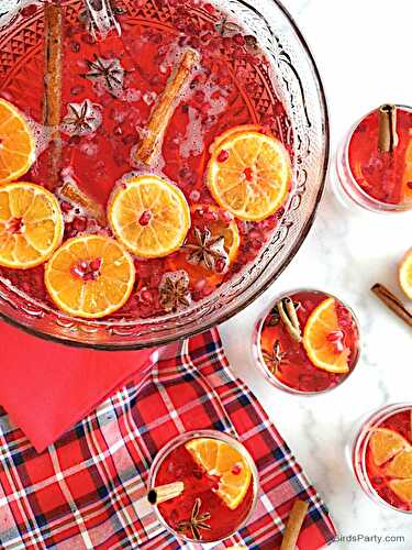 Fêtes | Party Printables: Recette de Punch à la Vodka et aux Canneberges