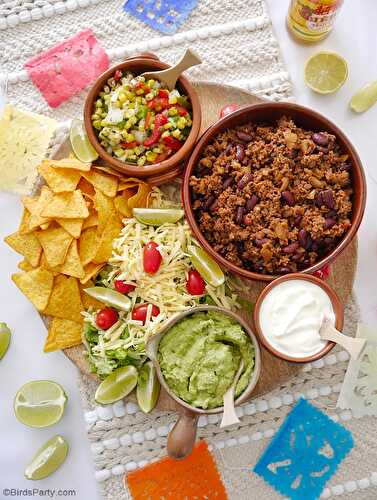 Fêtes | Party Printables: Recette de Tacos Mexicains au Bœuf Haché