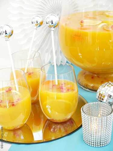 Fêtes | Party Printables: Recette | Sangria de Noël au Champagne et aux Agrumes