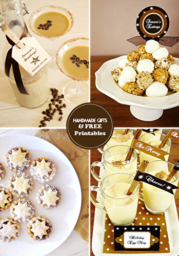 Fêtes | Party Printables: Recettes Cadeaux DIY & Étiquettes FREEBIES