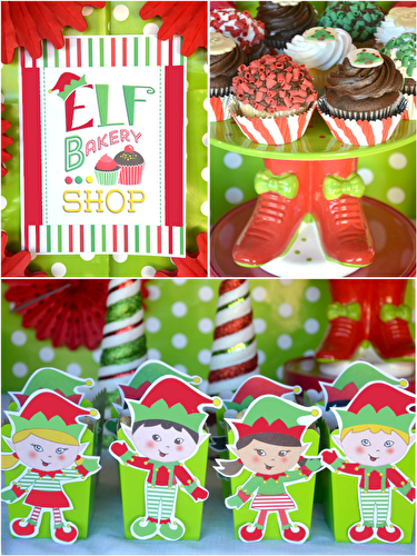 Fêtes | Party Printables: Sweet Table de Fête de Noël Petits Lutins