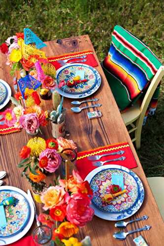 Fêtes | Party Printables: Tables Chics Style Mexicain pour vos Fiestas