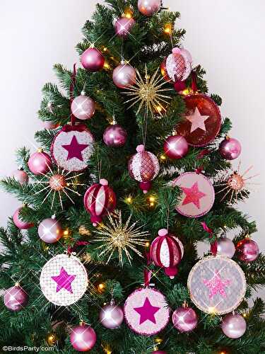 Fêtes | Party Printables: Trois Ornements DIY Faciles Pour Le Sapin de Noël