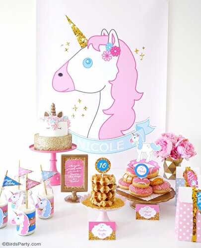 Fêtes | Party Printables: Un Anniversaire Thème Licorne