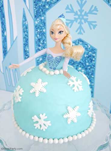 Fêtes | Party Printables: Un Gâteaux DIY Poupée Elsa Reine des Neiges