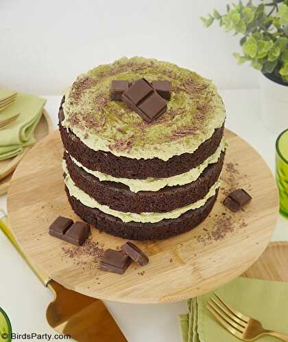 Gâteau au Chocolat et Glaçage au Thé Vert Matcha