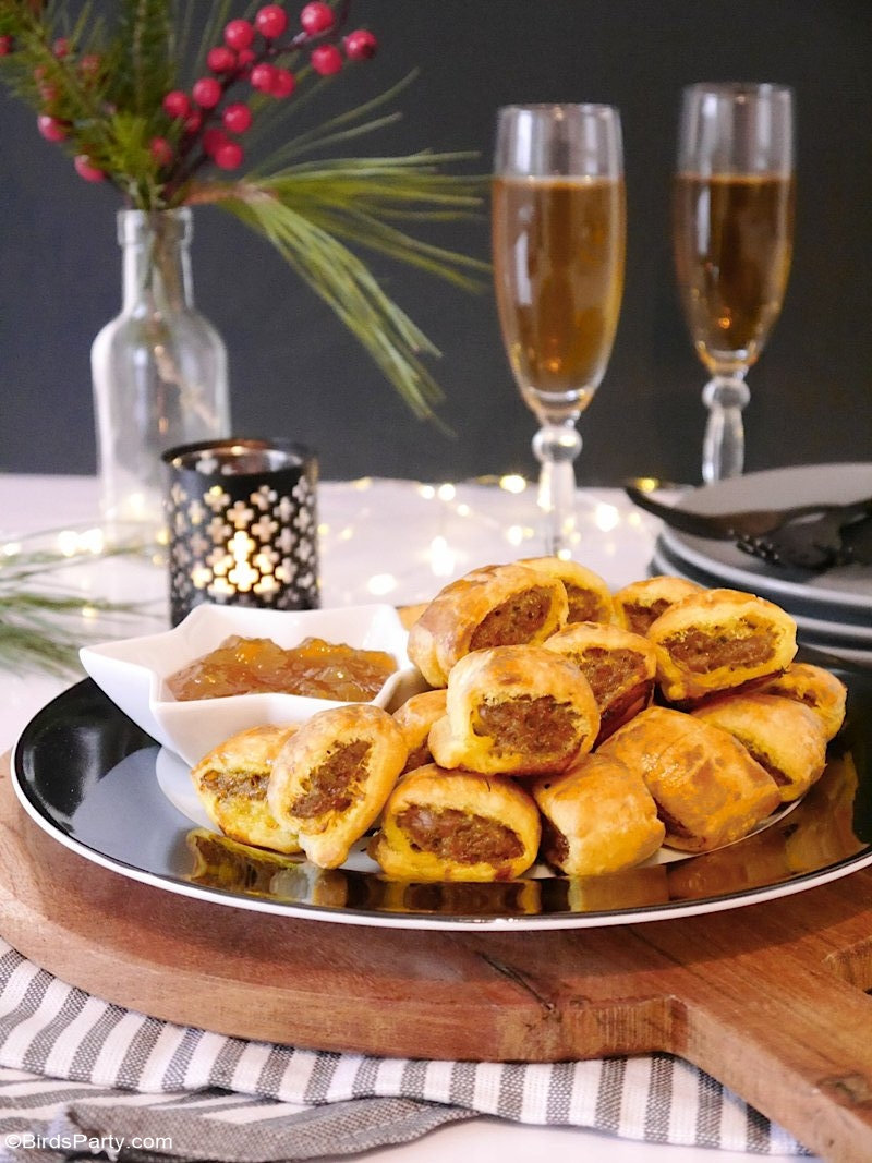 Apéritif de Fête Rouleaux de Saucisse au Curry Rapide et Facile