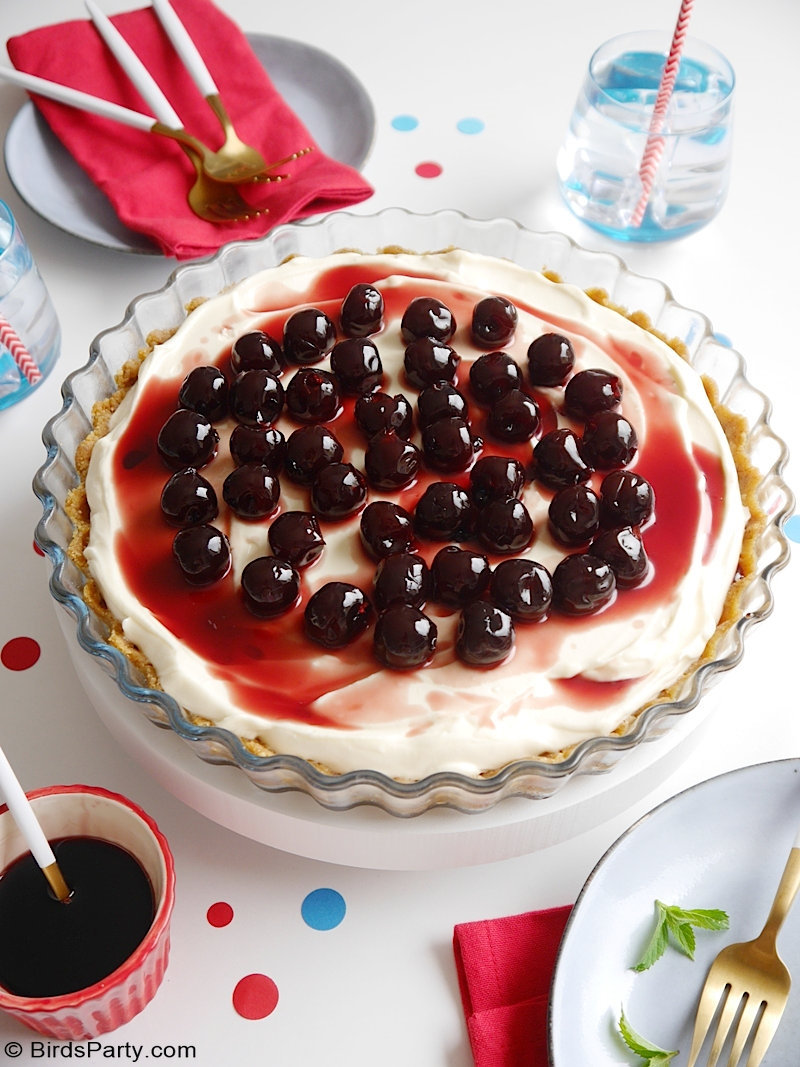 Recette de Cheesecake aux Cerises Sans Cuisson