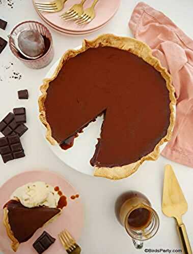 Recette de Tarte au Chocolat et au Caramel Beurre Salé 