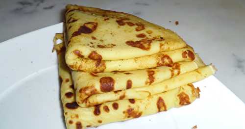 Crêpes sucrées au rhum