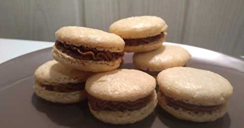 Macarons à la noisette fourrés au ganache chocolat praline