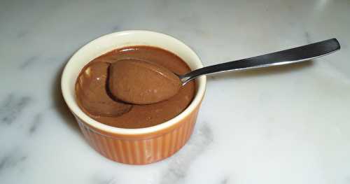 Petits pots de crème au chocolat fondant