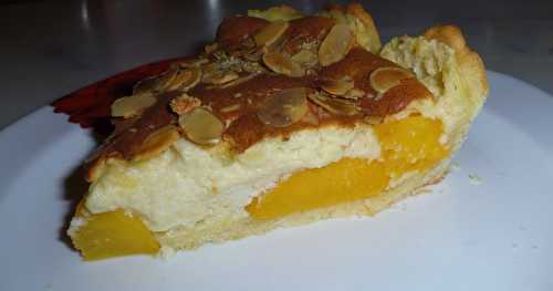 Tarte soufflée aux pêches