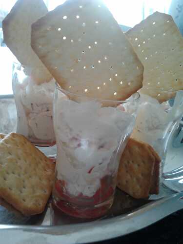 Verrine de chèvre frais