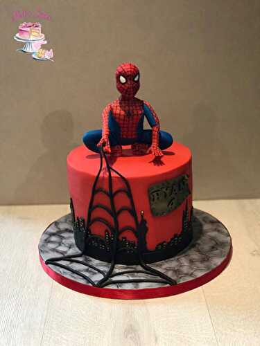 Photos et recette gâteau Spiderman