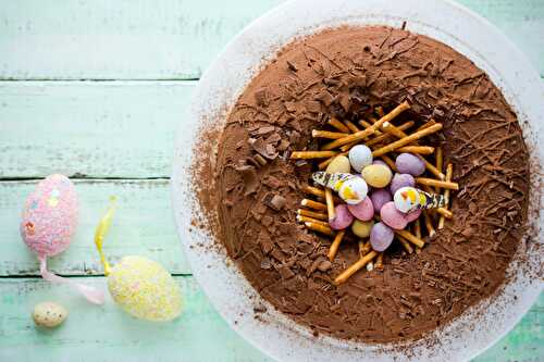 Recette Gâteau Nid de Pâques au chocolat sans gluten