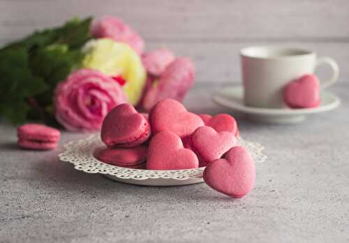 Recette Macarons Coeurs chocolat framboise facile pour la Saint Valentin