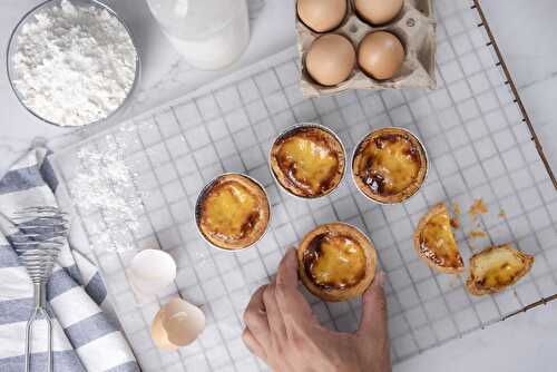 Recette Pastéis de Nata à la cannelle, célèbres petits flans Portugais