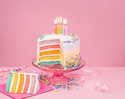 Recette Rainbow Cake facile et rapide : gâteau arc-en-ciel