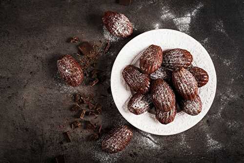 Recette de Madeleines au chocolat extra moelleuses facile et rapide